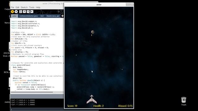 COURSERA: simple asteroid game смотреть онлайн