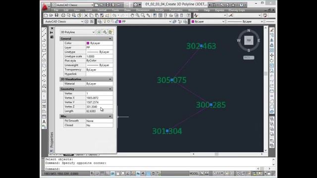 AutoCAD Autolisp - 3D Polyline