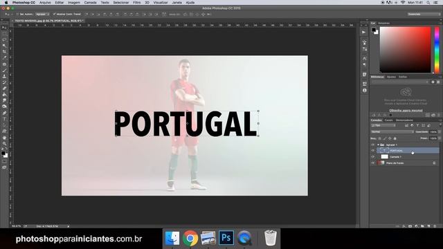 Como fazer o efeito Texto Invisível no Photoshop смотреть онлайн
