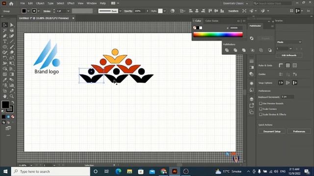 logo design illustrator | logo design process | illustrator tutorial logo design смотреть онлайн