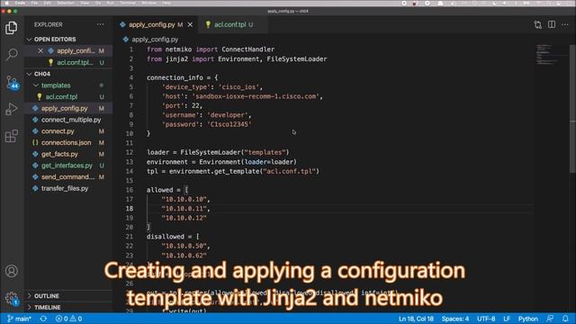 Python Network Programming Techniques | 4. Configuring Network Devices Using Netmiko смотреть онлайн