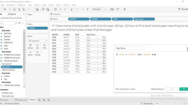 Self Join in Tableau with Level of Detail Expressions смотреть онлайн