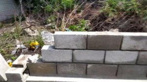 Стройка дома - 82. Забор из шлакоблока. Колонны и проемы (часть 2)