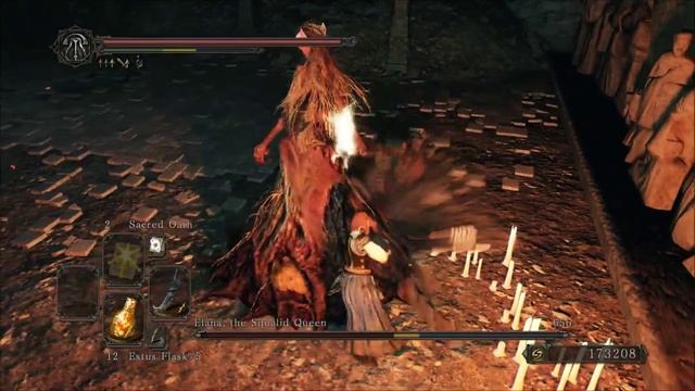 Dark souls 2 Elana, the Squalid Queen & pigs (easy technique) смотреть онлайн