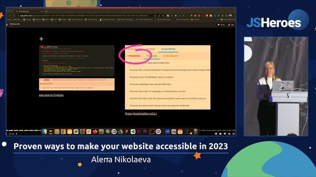 Proven ways to make your website accessible in 2023 - Alena Nikolaeva | JSHeroes 2023 смотреть онлайн