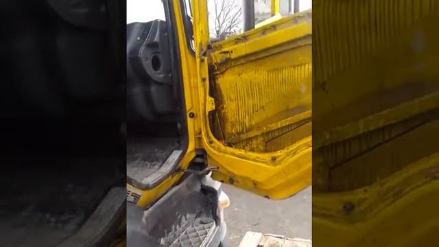 Установка стекла двери Scania 4 смотреть онлайн