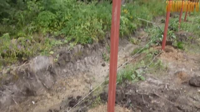 Установка забора из сетки рабицы ("Заборики.ru") смотреть онлайн