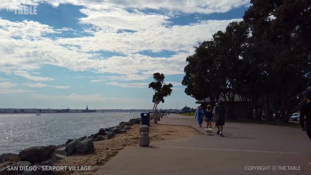 SAN DIEGO - Walking City Of San Diego, Seaport Village, California, USA - 4K UHD