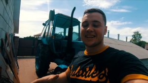 Трактор МТЗ-80 в память об отце . Работа световых приборов и двигателя после ремонта.