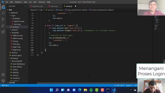 Autentifikasi User (Login dan Logout) dengan Node.js dan MariaDB смотреть онлайн