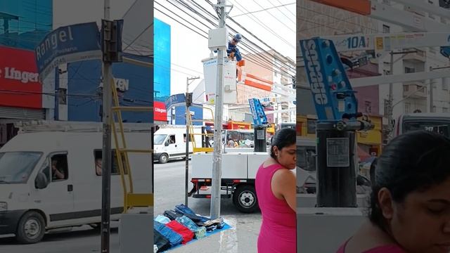 Instalação de câmera de segurança,Av. Rangel Pestana. Установка камеры наблюдения,пр. Ранжел Пестан смотреть онлайн