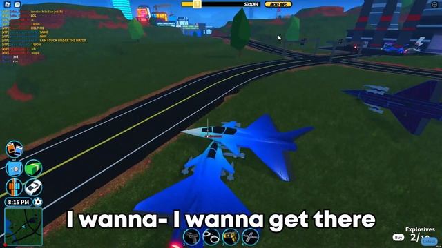 INSANE Jet on land race!! | Roblox Jailbreak смотреть онлайн