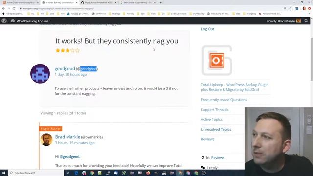 Thanks @geodgeod for rating the Total Upkeep WordPress Backup Plugin! смотреть онлайн
