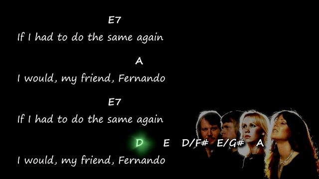 Abba - Fernando - Chords & Lyrics смотреть онлайн