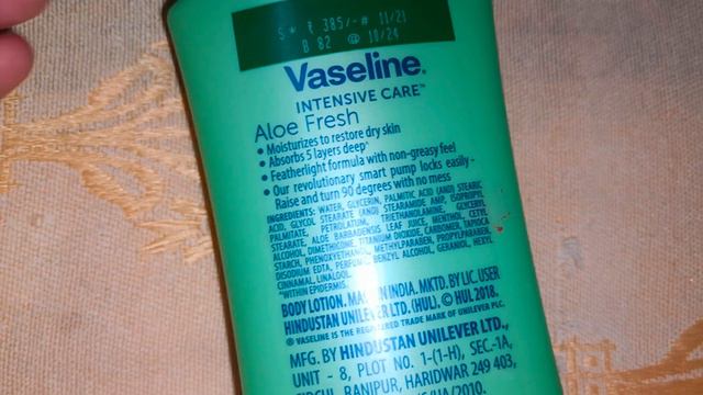 Vaseline Intensive Care Aloe Vera Body Lotion Information And Review In Hindi смотреть онлайн
