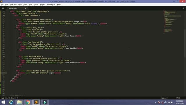 Signup Form on Modal with Bootstrap 4 | Pop Up Signin Form | Bootstrap Modal Login Form |Source fil смотреть онлайн