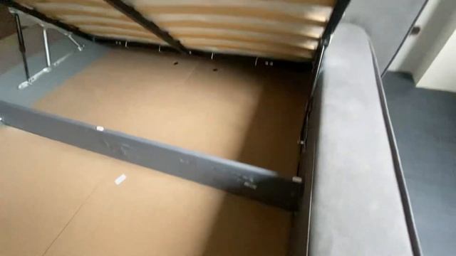 Кровать Клифтон Velvet Grey от divan.ru смотреть онлайн