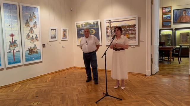 Церемония открытия выставки Игоря Обухова 