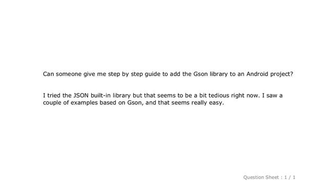 Android : Gson library in Android Studio смотреть онлайн