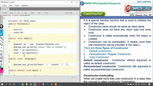 Constructor in Java | Constructor Overloading in java | Default and Parameterized Constructor смотреть онлайн