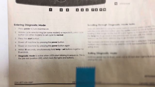 Electrolux washer diagnosis and error codes смотреть онлайн