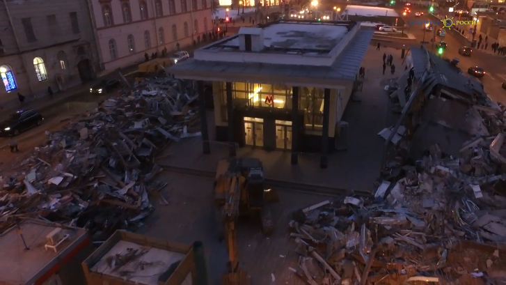 Главные развалины самостроя. Видео с квадрокоптера смотреть онлайн