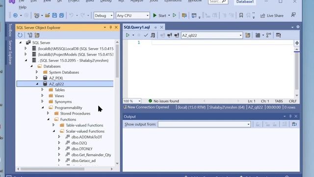 Debug SQL server stored procedures using Visual Studio смотреть онлайн