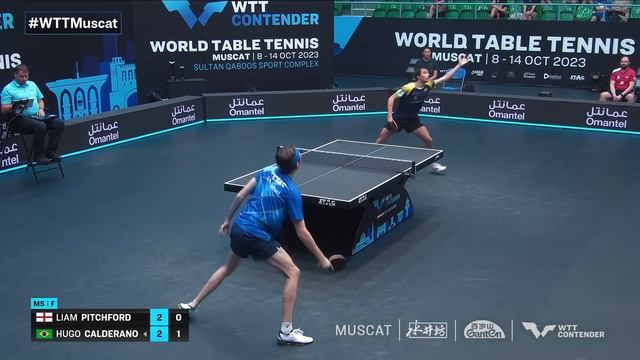 Liam Pitchford Vs Hugo Calderano | MS Final | WTT Contender Muscat 2023