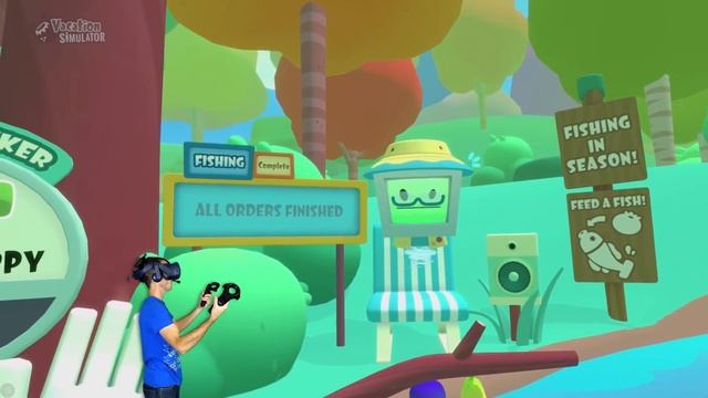 CREATING CRAZY FREAK FISH! - in Vacation Simulator VR смотреть онлайн
