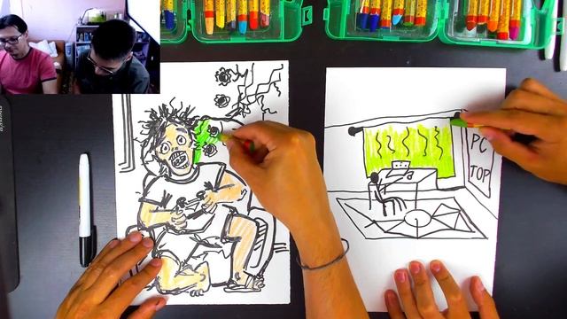 Рисуем - КАК МЫ ИГРАЕМ В ИГРЫ смотреть онлайн