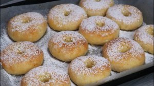 Мягкие творожные пончики без жарки. Выпечка с творогом