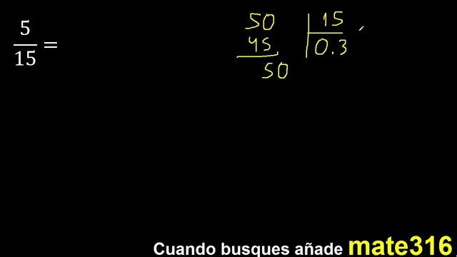 convertir 5/15 a decimal , transformar fracciones a decimales , de fraccion a decimal, como смотреть онлайн