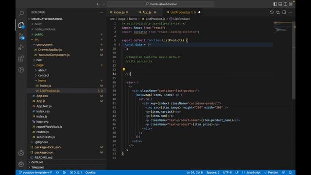 Tutorial Membuat Web Dari Nol - Part 14 - Membuat Loading Keren Seperti Tokopedia - React Skeleton смотреть онлайн