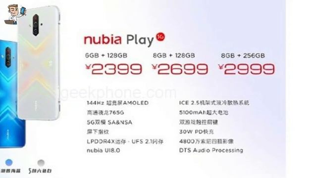 Nubia Play 5G First Look | 144 Hz Display | Snapdragon 765G | 5,100 Mah Battery | Nubia Play 2020