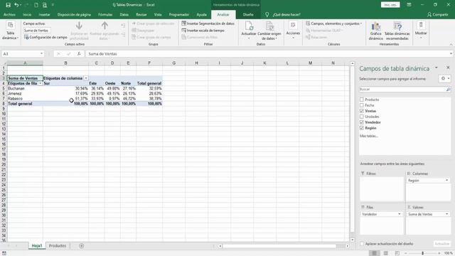 Excel 2019: Tablas Dinámicas (Funciones: Porcentajes de Filas, Columnas o Tabla Dinámica) смотреть онлайн