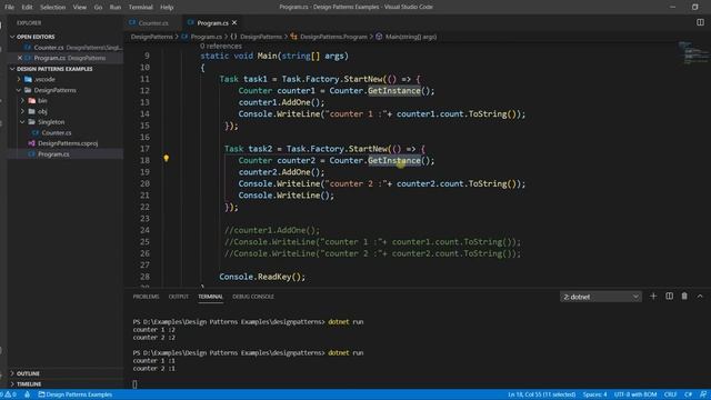 8- Thread Safety Singleton Pattern Implementation смотреть онлайн