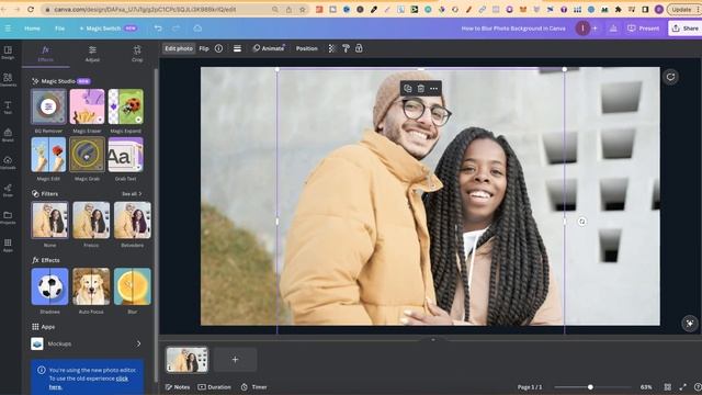 How to Blur Photo Background in Canva смотреть онлайн