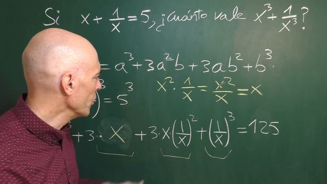 Si x + 1/x =5, ¿cuánto vale x³ + 1/x³? Hallar el valor de la expresión algebraica смотреть онлайн