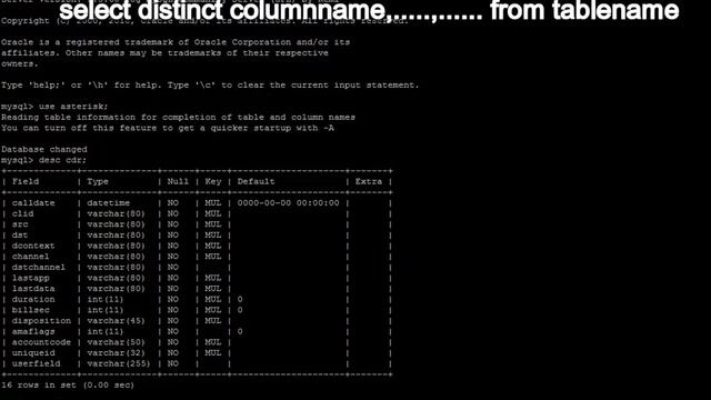 MySQL select distinct query смотреть онлайн