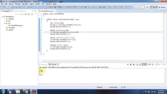 Java String [valueOf methods] | Java Tutorial смотреть онлайн
