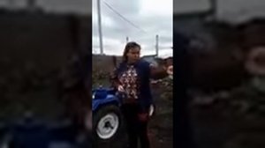 Минитрактор Русич Т-15, настройка плуга