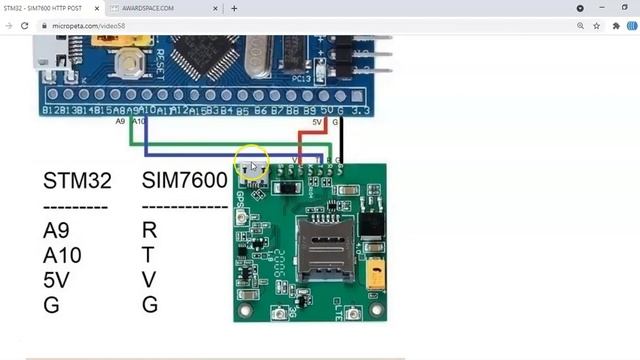58. STM32CubeIDE HTTP Post to web server. SIM7600 with STM32F103C8T6 смотреть онлайн