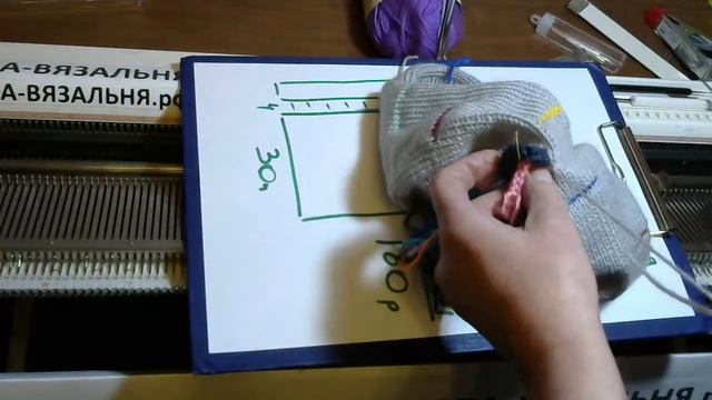 Вязание на вязальной машине ШАПОЧКА ДОЖДЕВАЯ ⚡Уроки машинного вязания вивингом⚡Часть 2 смотреть онлайн