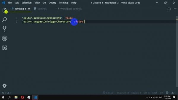How to Disable autocomplete in Visual Studio Code