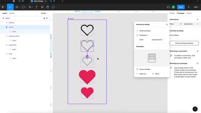 Create an Animated Like (Heart) Button in Figma смотреть онлайн