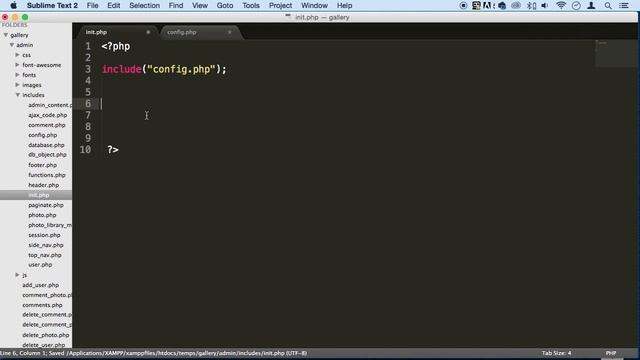 4 Database Class - 3 Initializing all Includes in one file смотреть онлайн