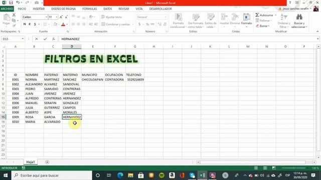 FILTROS EN EXCEL смотреть онлайн
