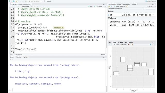 Identify and winsorize outliers of groups in R | Outliers смотреть онлайн