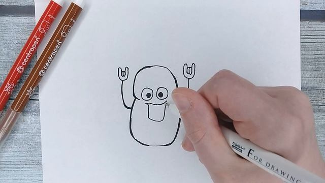 Что нарисовать когда скучно? ВЕСЁЛУЮ КАРТОШКУ | Идеи для прикольных рисунков Cool ART #10 смотреть онлайн