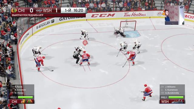 NHL 17 Чикаго Против Вашингтон смотреть онлайн